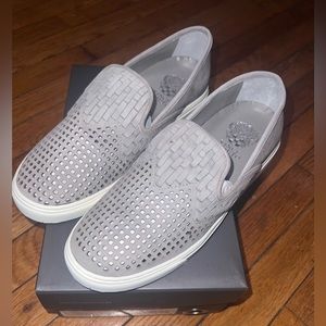 Vince Camuto- Bristie Storm Grey True Suede Slip on